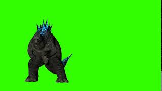 New Godzilla King Of The Monsters Animation Smashing In Green Screen