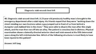 Anatomy 1.40, Stab Wound Chest