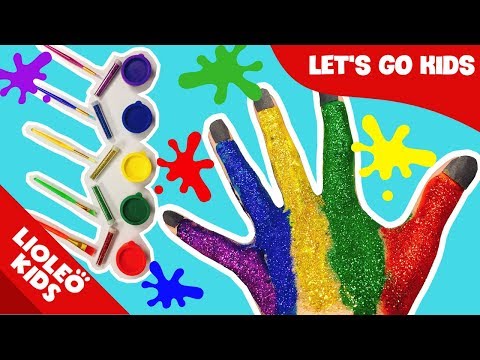 Bé học tiếng Anh về Màu sắc Colors | Bàn tay cầu vồng Color Fingers Song| Lioleo English for kids