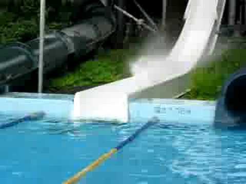 water slider funny accident in Japan