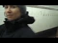 Видео Entering a crowded subway train (Vokzalna/Вокзальная)