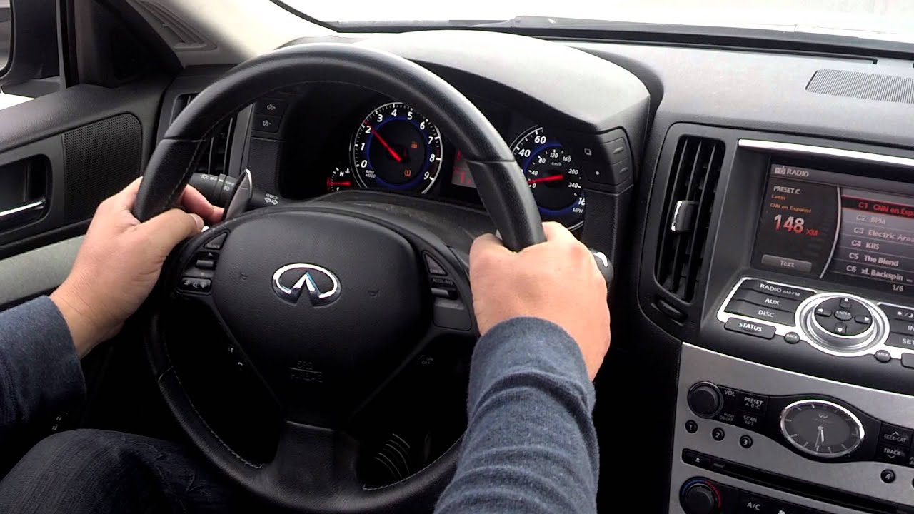 Infiniti g37 s driving with paddle shifters YouTube