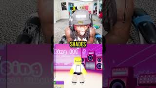 Kai Cenat Laughs After Player Sings Pink Dreads In Roblox