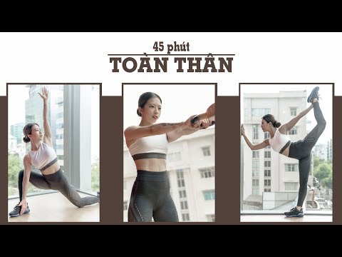 45 phút tổng hợp CARDIO CƠ toàn thân (500 calories, all level) | Hana Giang Anh | Workout 74