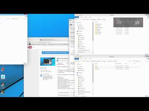 @Microsoft @Windows 10 Lesson 9 - Snap Dock Open Windows On Corners Of Desktop