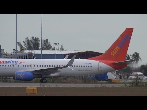 Sunwing Split Scimitar Winglet | Boeing 737-800 | C-FEAK | Nassau Bahamas Sunwing Split Scimitar Winglet | Boeing 737-800 | C-FEAK | Nassau Bahamas klip izle