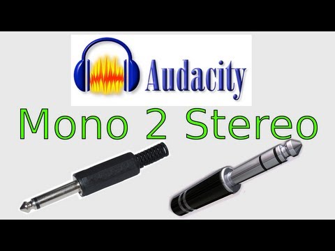 Как сделать стерео из моно audacity
