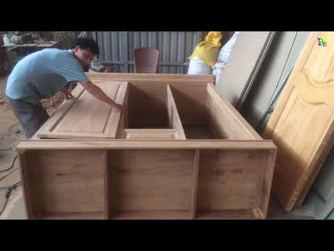 Mẫu TỦ ÁO 3 CÁNH ĐẸP Gỗ TỰ NHIÊN GÕ ĐỎ/CÁC CÔNG ĐOẠN LÀM CỦA NGƯỜI THỢ MỘC