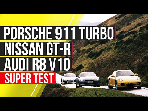 Porsche 911 Turbo vs Nissan GTR vs Audi R8 V10