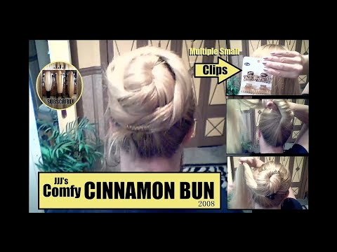 JJJs Comfy Cinnamon Bun with clips( Hair 52