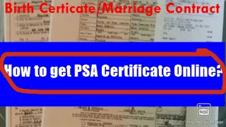 Paano Kumuha Ng Psa Doents