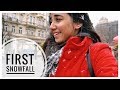 My First SnowFall! | Prague Vlog #1 | MostlySane