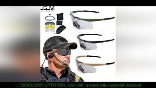Jsjm New Style Tactical Goggles Cs Airsoft Windproof Shooting Gles Hd 3 Lens Motocross Motorcycle