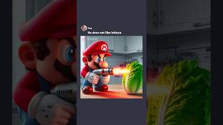Mario Doesnt Like Vegetables