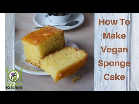 VIDEO : how to make a vegan sponge cake recipe video - vegan spongevegan spongecake recipeprep time: 15 mins cook time: 20 mins total time: 35 mins ingredients dry ingredients: 1¼ cups self ...