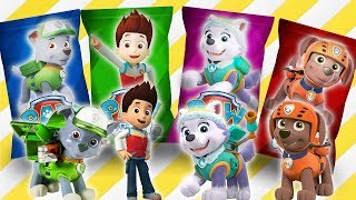 Learning Colors With Paw Patrol Rocky Ryder Rubble Zuma - Wrong Heads Finger Family Song