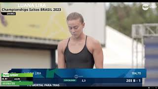Luana Lira 1M Spingboard L Championships Saltos Ornamentais Brasil 2023