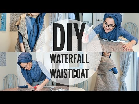 DIY | WATERFALL WAISTCOAT | BEGINNERS - YouTube