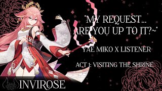 Genshin Yae Miko Visiting Yae At The Shrine Yae Miko X Listener Nsfw
