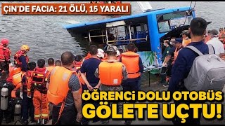 Çinde Otobüs Göle Uçtu Bus Fly To Lake In China 7.07.2020 Turkey