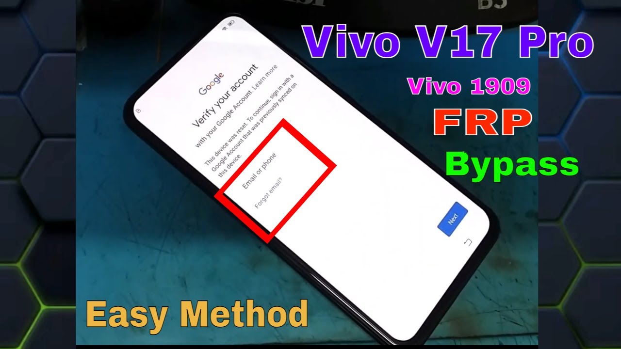 Vivo V17 Pro FRP Bypass | Vivo 1909 Gmail / Google Vivo V17 Pro FRP Bypass | Vivo 1909 Gmail / Google