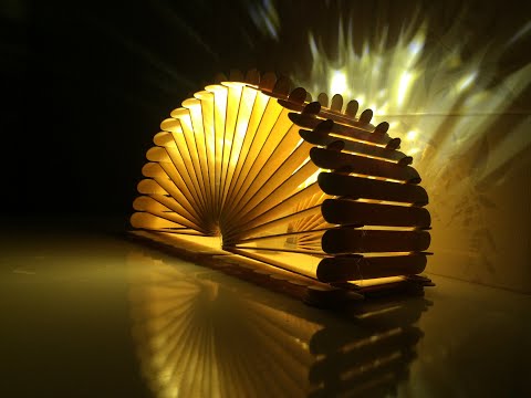 Hướng dấn làm đèn ngủ siêu đẹp tại nhà bằng que kem (que đè lưỡi)