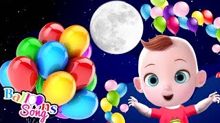 Balloon Song For Kids - Funny Babies Plays With Giant Balloon | Nursery Rhymes & Children Songs
