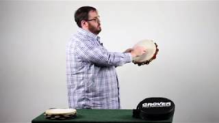 Tambourine Demonstration Video Part Two: Stroke Types mf to ppp