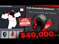 He really spent $40,000 on the deadly dark dominus... (ROBLOX)