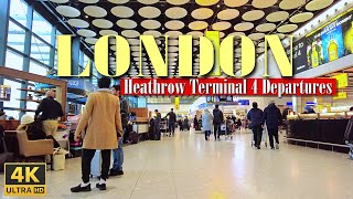 London Heathrow Terminal 4 Departures Check In Walking Tour Lhr T4