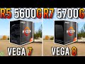 Ryzen 5 5600G vs Ryzen 7 5700G - RX Vega 7 vs RX Vega 8