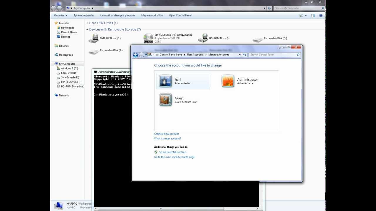 Enable administrator account windows vista ophcrack