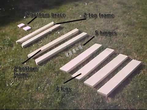 How To Build Folding Sawhorse / Trestle / Work Bench - YouTube