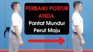Perbaiki Postur Pinggang dan Pantat ( Anterior Pelvic Tilt )