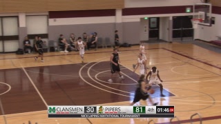 Varsity Boys Basketball - John Taylor Pipers vs Murdoch MacKay Clansmen - NLIT - February 14, 2019