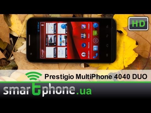 Видео обзор смартфона Prestigio MultiPhone 4040 DUO