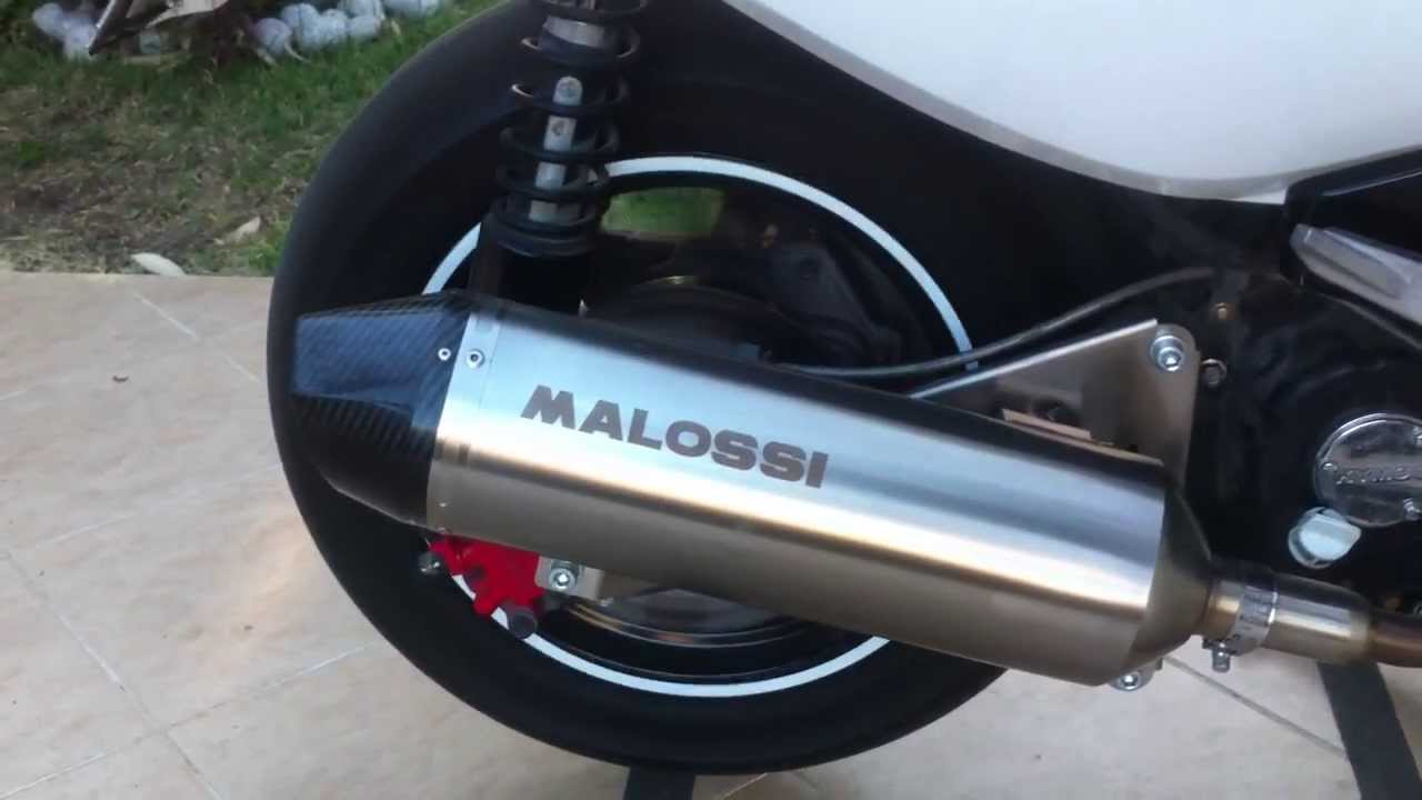 Kymco xciting 300 With malossi exhaust YouTube