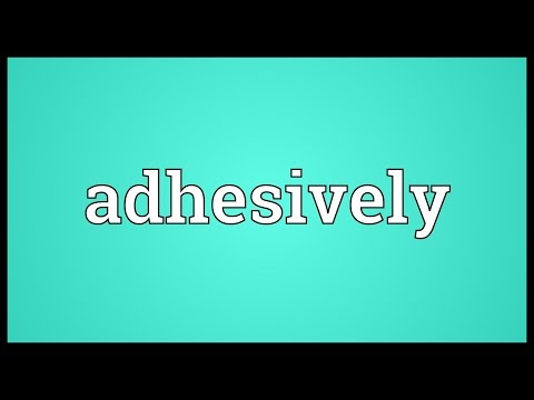 Header of adhesively