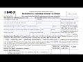 IRS Form 1040-X walkthrough (Amended U.S. Individual Income Tax Return)