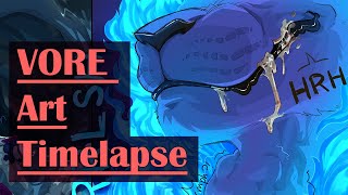 Smore Fox -Vore Art Timelapse