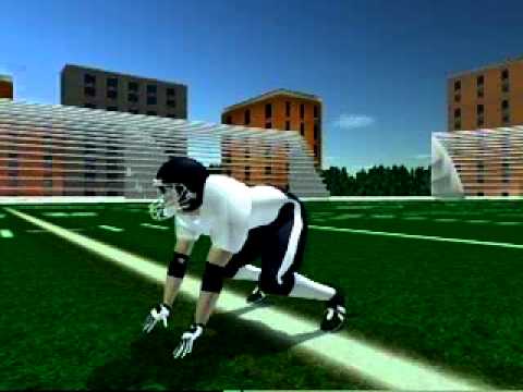 Defensive Line 4 Point Stance - YouTube