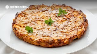 Tarta De Manzana Con Almendra Molida Dulce, Suave Y Casera