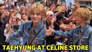 Bts Taehyung Arrived At The Celine Store In Tokyo Taehyung Fancam 2023