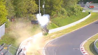 Big Crash Rollover Ford Escort #162 | 24H Classic Race | Nürburgring #24Hnbr