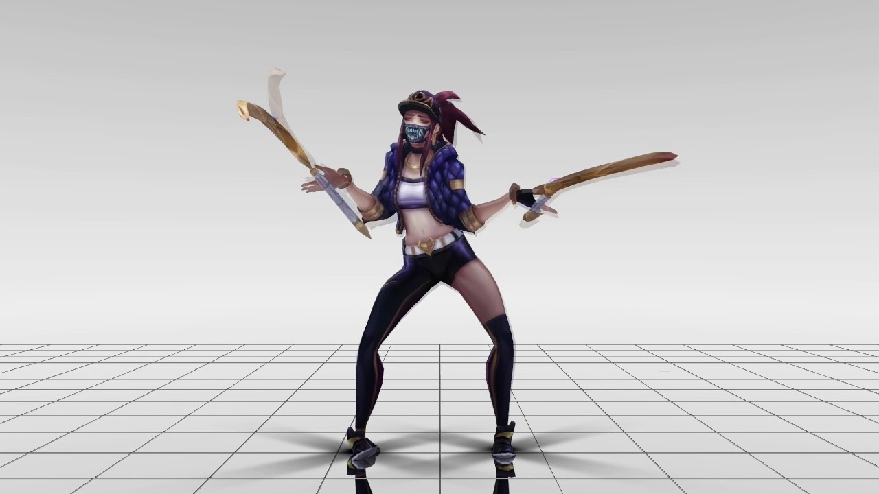 Akali cowgirl league legends animation