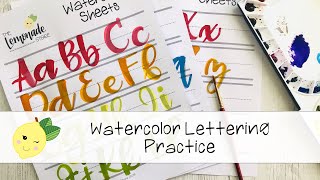 Watercolor Lettering for Beginners, Calligraphy Tutorial, Subscriber Shoutouts