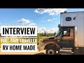 Interview with Full-time RV Traveler in Dawson Creek - RV homemade ► | LiveandGive4x4