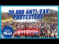 US Covid protests: Anti-vax protesters march on National Mall in Washington, DC