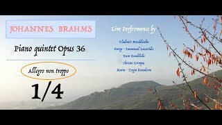 Brahms, Piano Quintet, 1st movement - by Mendelssohn, Lazaridis & Friends