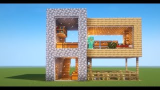 Minecraft Büyük Modern Ahşap Ev Yapımı How To Build